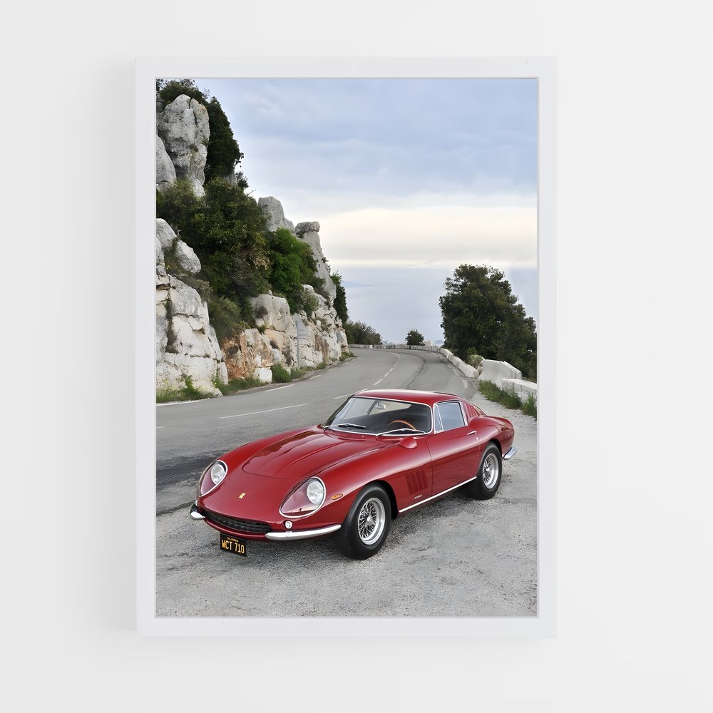 Poster Ferrari au Crépuscule (vue 3)